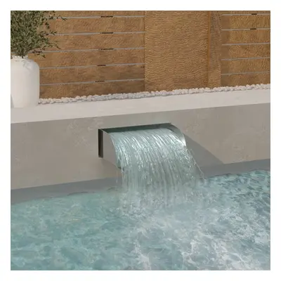 vidaXL Waterfall 45x34x14 cm Stainless Steel Garden Swimming Pool Fountain