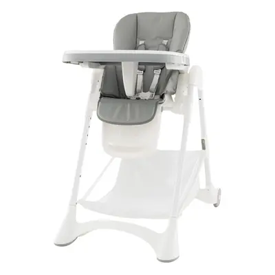 Folding Baby High Chair Adjustable Convertible High Chair W/ Detachable Food Tray