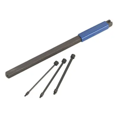 4 PIECE Door Pin Extractor Tool Set - Steel Pins & Anvil - Hollow Hinge Removal