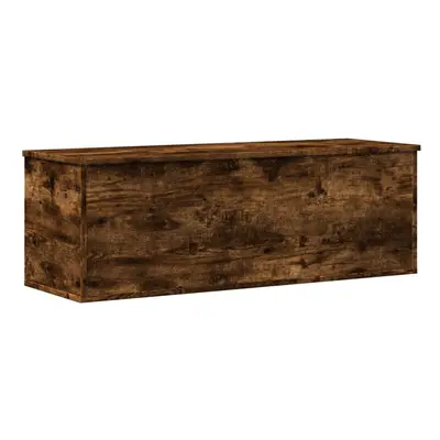 vidaXL Storage Box Blanket Box Toy Storage Chest Smoked Oak Engineered Wood