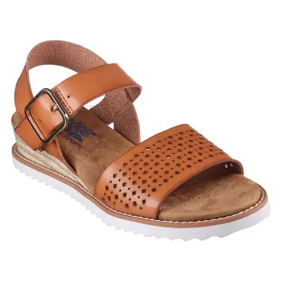 (7 UK, Luggage) Skechers Womens/Ladies Bobs Desert Kiss - Sunny Flair Sandals