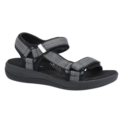 (Black, 8) Hush Puppies Women's Sara Quarter Strap Sandal Various Colours