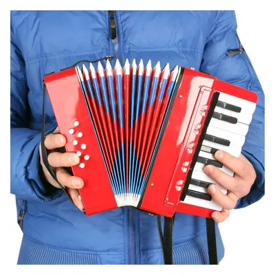 () 17-Key Bass Mini Small Accordion Educational Musical Instrument Rhythm Band Toy