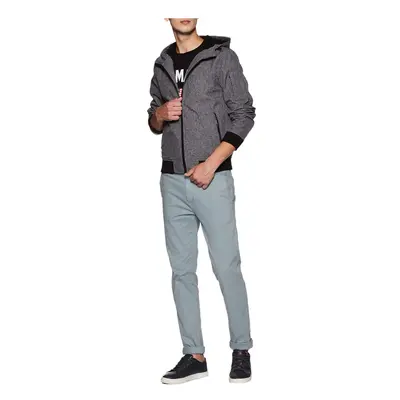 (Grey, S) LEVIS Mens Jacket Hooded Neck