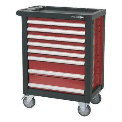 765 x x 960mm Drawer RED Portable Tool Chest Locking Mobile Storage Box