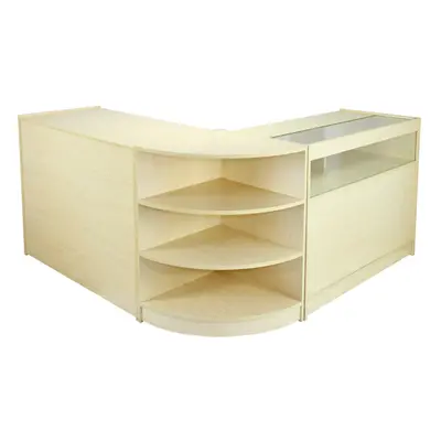 Shop Counters Retail Storage Maple Display Cabinet Glass Showcase Shelves Zenith