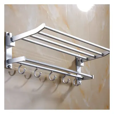 60cm Sliver Aluminum Alloy Towel Rack Holder Shelf Strong Bearing Capacity