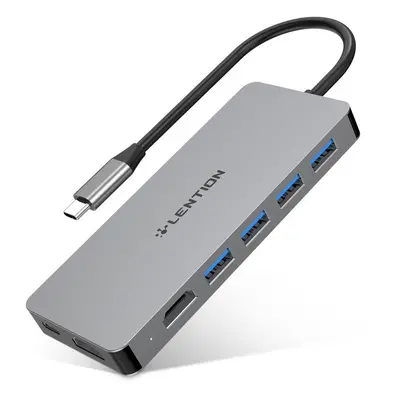 7 in USB-C Hub Docking Station Adapter With 1* PD2*HDMI4*USB 3.0 for iPhone Pro Max for Samsung 