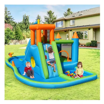 Inflatable Water Slide Kids Jumping Bounce House Splash Water Pool