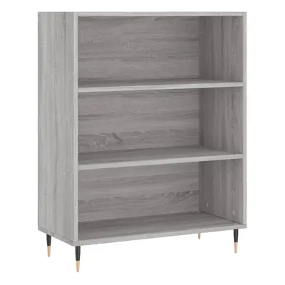 (grey sonoma) vidaXL Bookcase Storage Cabinet Sideboard Bookshelf Book Rack Engineered Wood