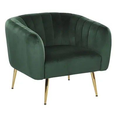 Armchair LACONIA Velvet Dark Green