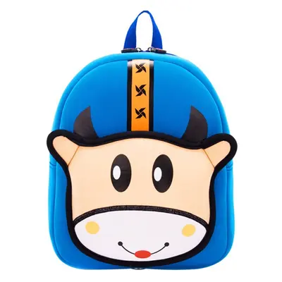 (Blue 1) Children Bag Lovely Cartoon Kindergarten Travelling Backpack Outdoor Towing Belt Preven