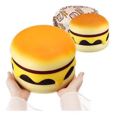 Squishy Cheese Beef Burger Humongous Giant Hamburger 22CM Bread Jumbo Gift Soft Toys