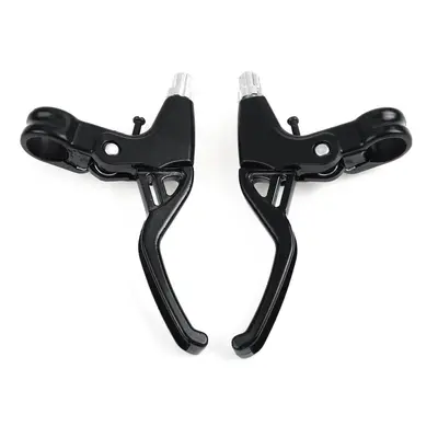 (Black) Bicycle V Bar Brake Levers Aluminum Alloy MTB BMX Road Pair