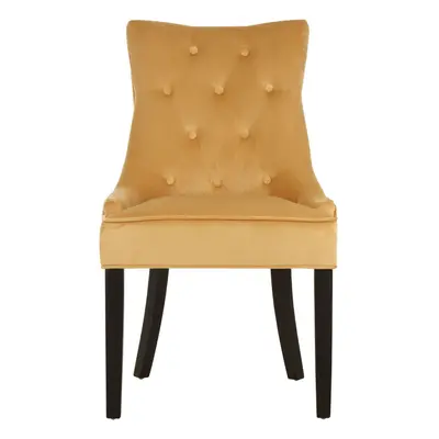 Premier Housewares Daxton Gold Velvet Dining Chair