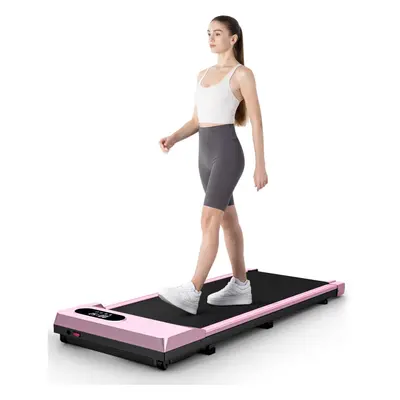 (Pink) S1 Portable Under Desk Treadmill with LED Display