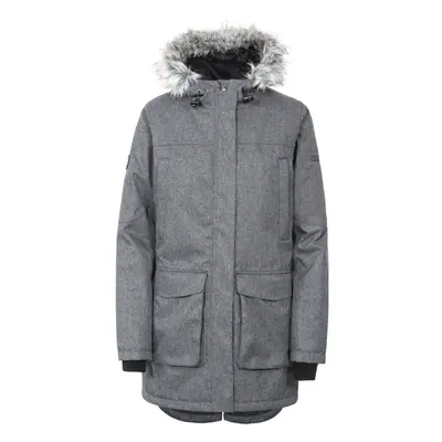 (10, Black/Silver Grey) Trespass Womens Parka Jacket Waterproof Thundery