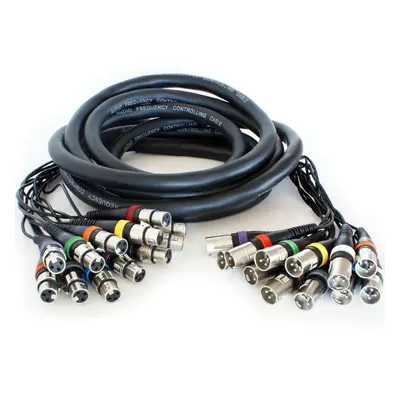 10m Way XLR Male to Female Loom Cable Microphone Stage Snake Multicore Lead