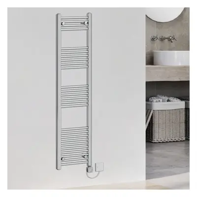 (1600x395mm, Chrome) WarmeHaus Electric Heated Towel Rail Straight Thermostatic Bathroom Towel R