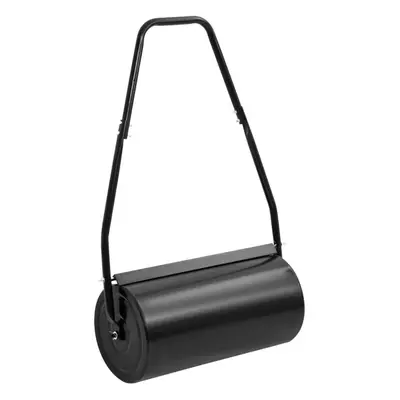 (with handle, x cm) vidaXL Garden Lawn Roller Rolling Lawn Aerator Grass Roller Black L Iron