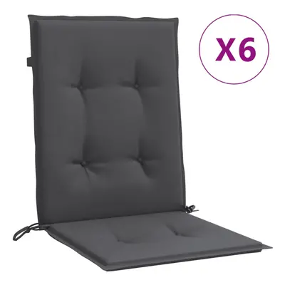 (melange anthracite, x x cm/ pcs) vidaXL Lowback Chair Cushions Seat Cushion Seat Pad Pillow Sof