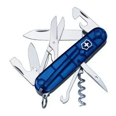 Victorinox Climber 'jelly' Blue Swiss Army Knife. New