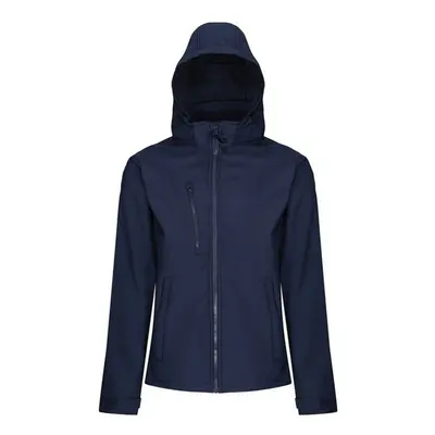 (S, Navy/Navy) Regatta Mens Venturer Hooded Soft Shell Jacket