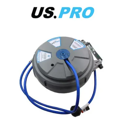 US PRO Meter Wall Mounted Retractable Air Hose Reel