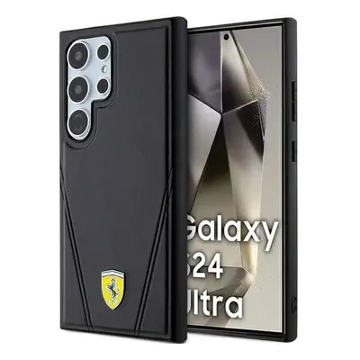 Ferrari Stamp V Line with MagSafe Hard Case for Galaxy S24 Ultra Black