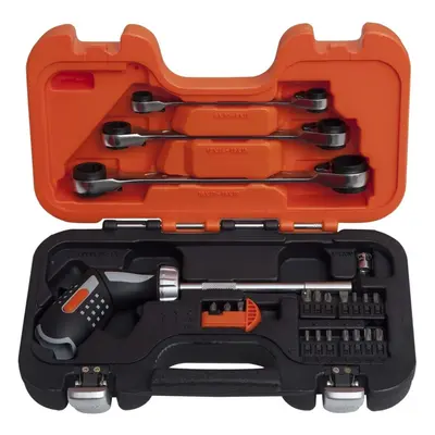 BAHCO Pistol Handle Ratcheting and Ratchet Wrench Set Hand Tool 808050P-25