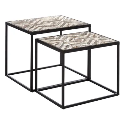 Premier Housewares Lombok Set of Side Tables