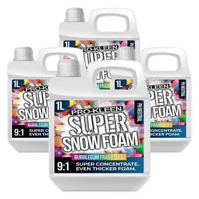 (Bubblegum, 4L) ProKleen Super Concentrate Snow Foam Car Shampoo