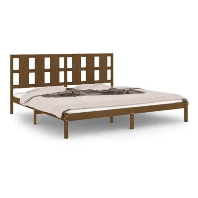 (honey brown, x cm) vidaXL Solid Wood Pine Bed Frame Wooden Bedstead Bed Base Multi Colours/Size