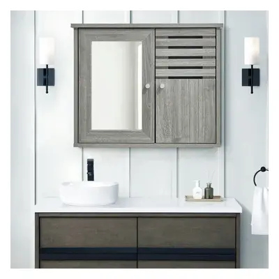 (Mirror Cabinet) Bathroom Cupboard Under Sink Cabinet Mirror Tall Shelf Cabinet Storage Furnitur