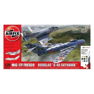 Airfix A50185 Mig 17F Fresco And Douglas A-4B Skyhawk Dogfight 1:72 Scale