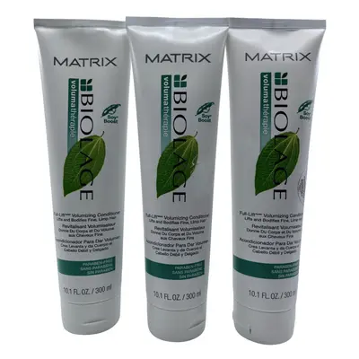 Matrix Biolage Full Lift Volumizing Conditioner Fine Limp Hair 10.1 OZ Set of