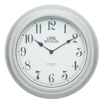 Living Nostalgia French Grey Wall Clock