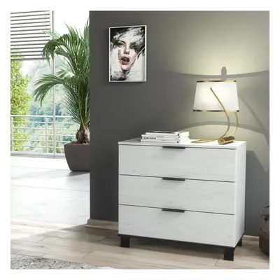 (3-Drawer) Modern White Chest of Drawers Bedside Cabinet 3 5 Drawers Wood Effect Cozy