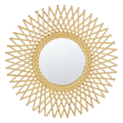 Wall Mirror TAGOLU Rattan Natural