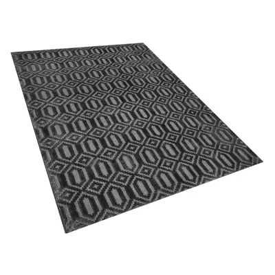 Viscose Rug x cm Dark Grey ADATEPE