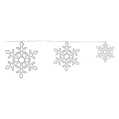 Set of Hanging Decorations Snowflake LOHELA Metal Silver 30/39/50 cm