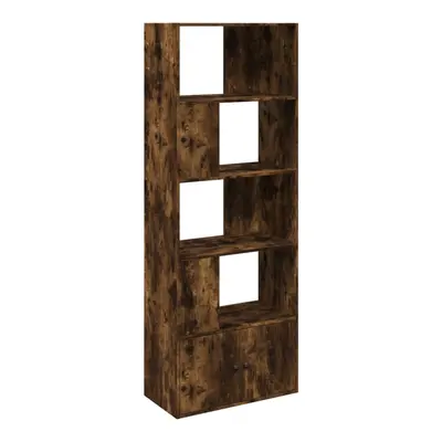 (smoked oak, x x cm) vidaXL Bookcase Bookshelf Book Rack Storage Cabinet Cupboard Engineered Woo