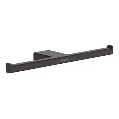 Hansgrohe AddStoris Bathroom Double Toilet Roll Holder Matt Black Wall Mounted