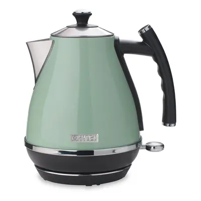 Haden Cotswold Kettle Traditional Style Stainless Steel Electric Kettle, 3000W, 1.7L Sage Green