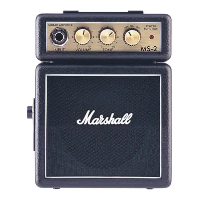 (Black) Marshall MS-2 Mini Electric Guitar Amplifier