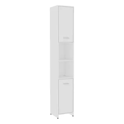 vidaXL Bathroom Cabinet White Engineered Wood Washroom Cupboard Under Basin