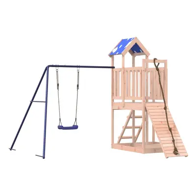 vidaXL Outdoor Playset Garden Playhouse Kids Playground Solid Wood Douglas