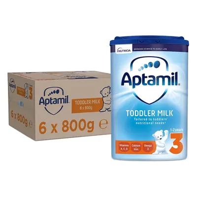 Aptamil Toddler Baby Milk Powder Formula, Years, 800g (Pack of 6)