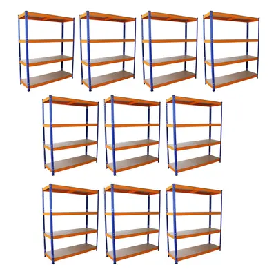 10 Metal Garage Shelving Units Heavy Duty Storage Racking 1.5m Wide S-RAX 4Tier