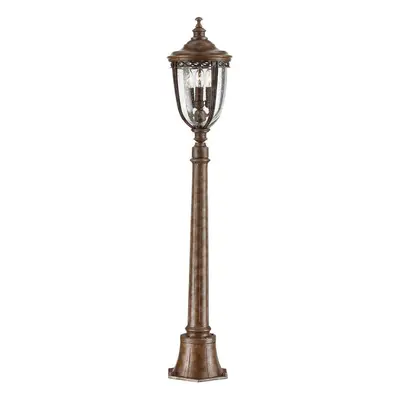 Outdoor IP44 Bulb Short Mini Lamp Post Pillar British Bronze LED E14 60W